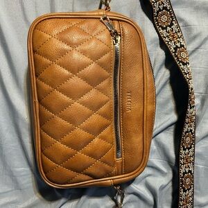 Thema Brown Crossbody Bag
